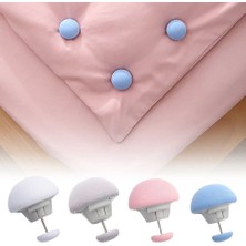 Storemax Oktaysell A1 Yorgan Sabitleyici, Mantar Şekilli Aşınmaya Dayanıklı Yorgan Klipsi 4 Adet (Gri)