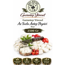 Gaziantep Yöresel Az Tuzlu Keçi Peyniri 2,5 kg Doğal Geleneksel Ev Lezzeti