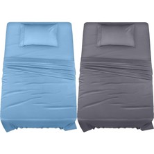 Storemax Oktaysell Aee® 2 Adet Tek Kişilik Pamuklu Lastikli Çarşaf ve Yastık Kılıfı Seti Nevresim Takımı (Karışık Renk)