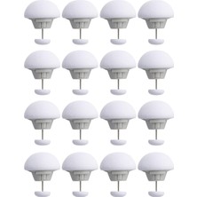 Storemax Oktaysell Promosyonca Yorgan Sabitleyici, Mantar Şekilli Kumaş Pimi, Plastik Yatak Örtüsü Tutacağı Klipsleri, 16 Adet (Beyaz)