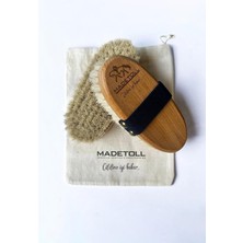 Storemax Oktaysell MADETOLL%100 Doğal At Kılı Selülit Fırçası (Saklama Kesesi Hediyeli)