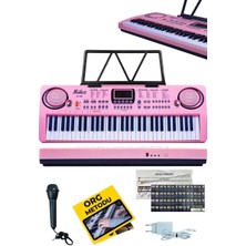 Storemax Oktaysell Midex PS-1500PK-H Başlangıç Için Pembe 61 Tuşlu Org Kulaklık Notalık Adaptör Mikrofon (100 Ses 100 Ritim)