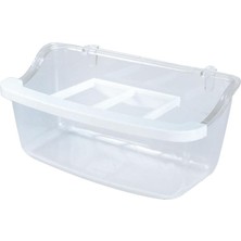 Storemax Oktaysell Beak's Kuş Yemlikleri, 10 cm Izgaralı Mamalık, Şeffaf x 36 Adet