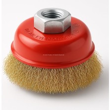 Storemax Oktaysell Saçaklı Çanak Fırça, 65 Mm, Çelik Tel, Yüzey Temizleme Aparatı, Spiral Taşlama Uyumlu, Pas Çapak Alıcı, Endüstriyel Tip, Yüksek Dayanımlı, Metal Fırça