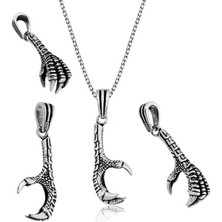 925 Ayar Gümüş Kartal Pençesi Kolye