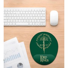 Hamiki Lotr Yüzüklerin Efendisi Bilek Destekli Mouse Pad Ergonomik Kaymaz Taban Mousepad Fare Altlığı