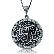 Gümüş Besmele-I Şerif Bayan Kolye
