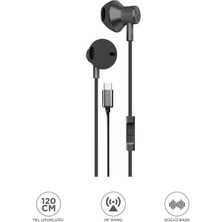 Başkenttekno Kablolu Kulaklık Type-C Girişli Kulak Içi Kulaklık TC05