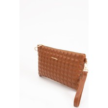 Sanmorris Kadın Suni Deri Siyah Mozaik Desen Ayarlanabilir Çapraz ve El Askılı Portföy, Clutch Çanta 1424