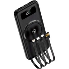 Kaia Life Kablosuz Çoklu Şarj Girişli 10.000 Mah Kablolu Powerbank Taşınabilir