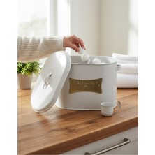 Sedoa Iki Bölmeli Ölçekli Metal Plaka Baskılı Toz Deterjanlık