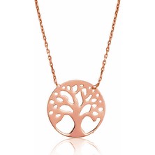 925 Ayar Gümüş Hayat Ağacı Bayan Gümüş Kolye