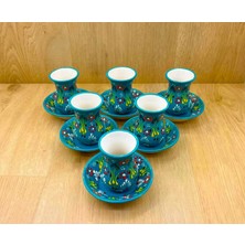 Seramik Çay Takımı-Turkuaz