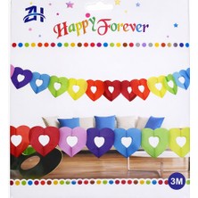 Kalp Uzar Süs Renkli