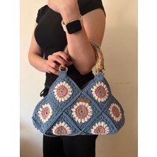 Nillys Kadın Koton Ip Motifli El Çantası