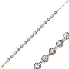 925 Ayar Gümüş Rose Su Yolu Bileklik