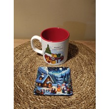 Paganca Merry Christmas Yılbaşı Kupa ve Bardak Altlığı