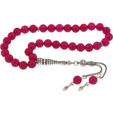 ​doğaltaş Metal Püsküllü Yeşim Taşı Tesbih