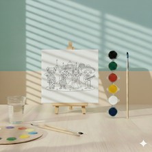 Hobi Universe Dünya Çocukları Temalı Etnik Figürlü Eğitici ve Eğlenceli Çocuk Tuval Boyama Seti