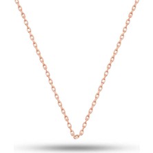 Gümüş Rose 0.30 Mikron 45 cm Forse Kadın Zincir