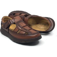 Taşpınar Ayakkabı Taşpınar %100 Hakiki Deri Ortopedik Erkek Yazlık Rahat Hafif Ayağı Yormaz Günlük Sandalet & Ayakkabı 39-45