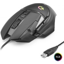 Marsilyan G502 Gaming Mouse 7200 Dpi 6 Tuş 1000 Hz Rgb - Siyah