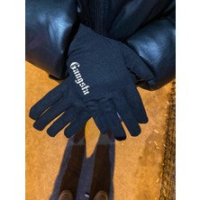 Flex Gangsta Logolu Reflektörlü Siyah Kumaş Eldiven1-Fosfor-Esnek-Kış-Drill-Kar-Motor-Bisiklet