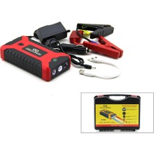 Marsilyan Çok Fonksiyonlu Ato - Araç Takviye Set Taşınabilir 4 USB Çıkışlı Powerbank Özellik - Fener - Cob - Pusula (4887)