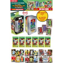 Toyfest Dünya Kupası Fıfa 2026 Panini Adrenalyn Xl Gümüş Teneke Kutu Futbolcu Kartları 1 Metal Kutu 52 Kart