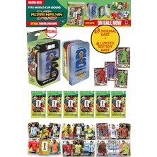 Toyfest Dünya Kupası Fıfa 2026 Panini Adrenalyn Xl Mavi Teneke Kutu Futbolcu Kartları 1 Metal Kutu 52 Kart