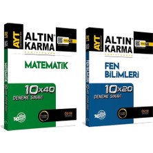 Altın Karma Ayt Matematik ve Fen Bilimleri Denemesi 2 Kitap Set