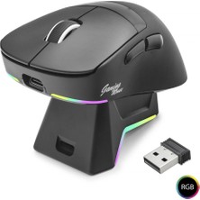Marsilyan Kablosuz Gaming Rgb Mouse Şarj Standlı - Siyah MF1216B
