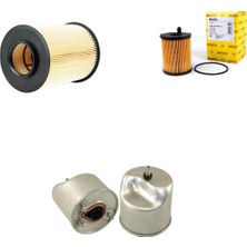 Bosch Filtre Bakım Seti Ford Grand C-Max 1.6 Tdcı Dizel Hava + Yağ F. + Yakıt Filtre Bosch