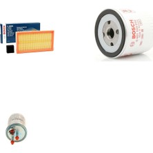 Bosch Filtre Bakım Seti Ford Transit Connect 1.8 Dı Dizel 75 Beygir 2002-2005 Hava + Yağ F. + Yakıt Filtre Bosch
