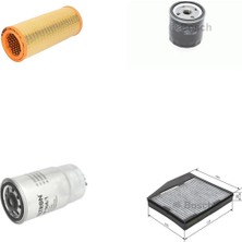 Bosch Filtre Bakım Seti Fiat Doblo 1.9 Jtd 2001-2005 105 Beygir Hava + Yağ F + Yakıt F. + Polen Bosch