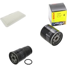 Bosch Filtre Bakım Seti Toyota Corolla 1.4 D 4d 2002-2007 Dizel Hava + Yağ F. + Yakıt Filtre Bosch