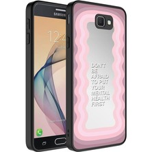 Samsung Galaxy J7 Prime Uyumlu Kılıf Aynalı Desenli Kamera Korumalı Parlak Zore Mirror Kapak
