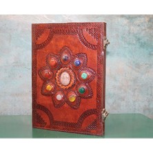 Taşlı Deri Defter