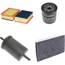 Bosch Filtre Bakım Seti Citroen C4 2.0 180 Beygir Benzinli 2005-2011 Hava + Yağ F + Yakıt F. + Polen Bosch