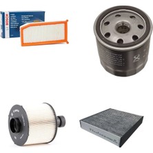 Bosch Filtre Bakım Seti Dacia Lodgy 1.5 Dci 109 Beygir K9K666 Motor Hava + Yağ F + Yakıt F. + Polen Sardes