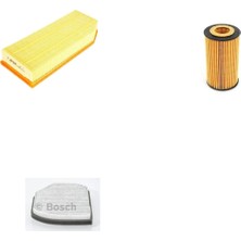 Bosch Filtre Bakım Seti Mercedes E200 Cdı W210 1996-1999 Dizel Hava + Yağ F. + Polen Filtre Bosch