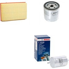 Bosch Filtre Bakım Seti Volkswagen Bora 1.6 Benzin 105 Beygir Azd Bcb Motor Hava + Yağ F. + Yakıt Filtre Bosch
