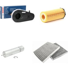 Bosch Filtre Bakım Seti Bmw 5 Serisi F10 530 D Dizel 2011-2016 Hava + Yağ F + Yakıt F. + Polen Bosch