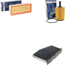 Bosch Filtre Bakım Seti Skoda Octavia 2.0 Tdı Dizel 2006-2010 1z3 Hava + Yağ F. + Polen Filtre Sardes