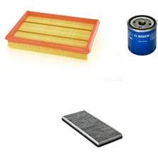 Bosch Filtre Bakım Seti Ford Fiesta 1.25 1995-2002 Hava + Yağ F. + Polen Filtre Sardes