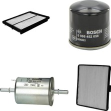 Bosch Filtre Bakım Seti Chevrolet Spark 0.8 Hava + Yağ F + Yakıt F. + Polen Sardes