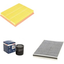 Bosch Filtre Bakım Seti Opel Astra G 2.0 Benzin 1999-2004 Hava + Yağ F. + Polen Filtre Bosch