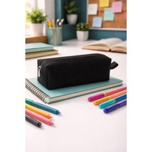 İvaLife Iva Kalemlik El Yapımı Kalemlik Tek Gözlü Kalem Kutusu Siyah Renkli Kalem Çantası