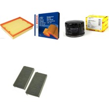 Bosch Filtre Bakım Seti Renault Laguna Iıı 1.6 Benzin 2008-2016 Hava + Yağ F. + Polen Filtre Sardes