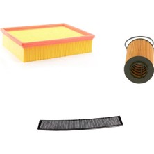 Bosch Filtre Bakım Seti Bmw 3 Serisi E46 320 I Benzin 1998-2004 Hava + Yağ F. + Polen Filtre Bosch